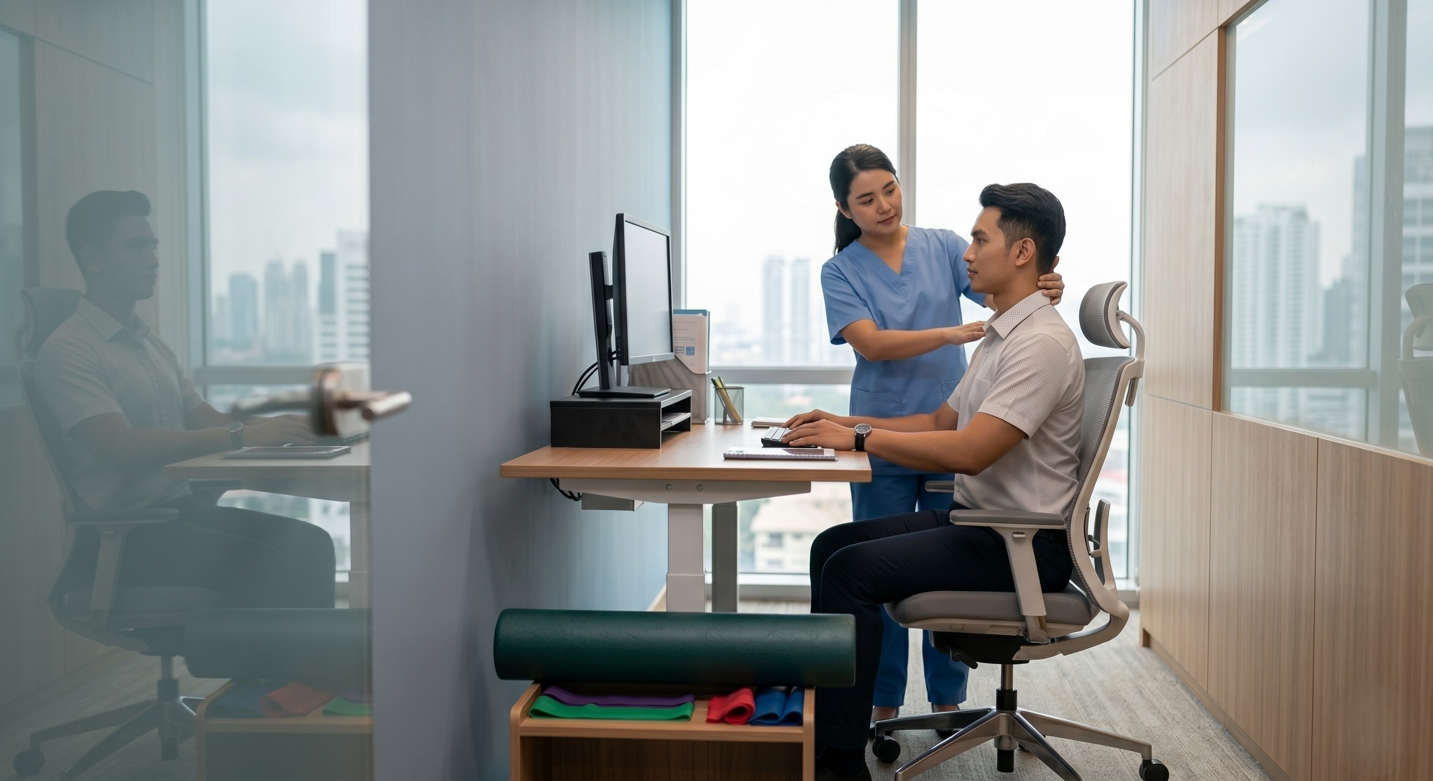 Back pain and workplace physiotherapy